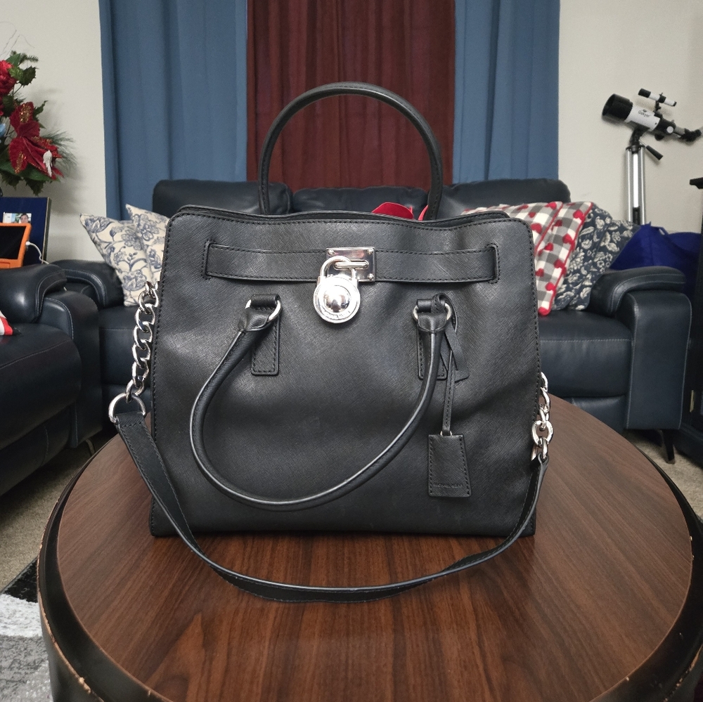 Michael Kors Black Satchel with Sleek Design